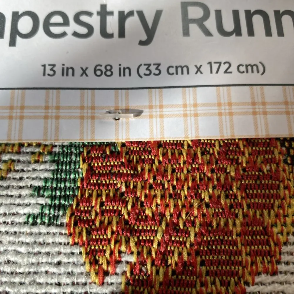 Perfect Harvest Tapestry‎ Runner Fall Pumpkins and Sunflowers 13 x 68 inch